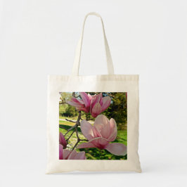 Saucer Magnolia Blommar Bag - Personlig Tygkasse