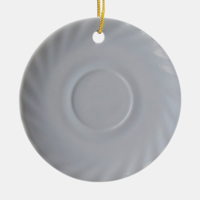 Sauceren/pläterar prydnaden julgransprydnad keramik (Framsidan)