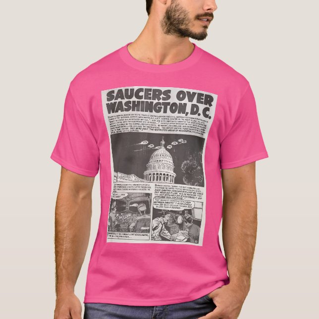 Saucers Over Washington D.C. 1952 T Shirt (Framsida)