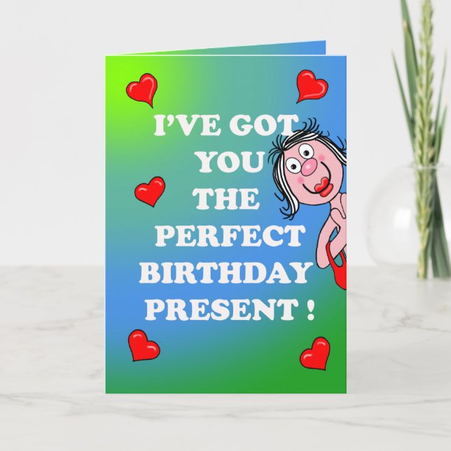 Saucy Birthday Card Kort (Framsida)