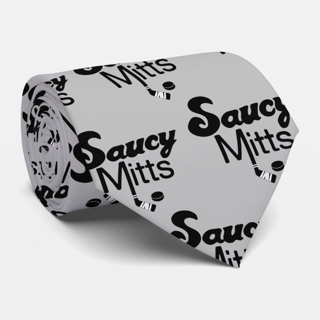 Saucy Mitts Hockey Tie Black hockey stick Slips (Rullad)