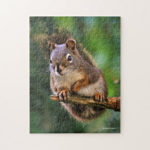 Saucy Red Squirrel i Fir Pussel