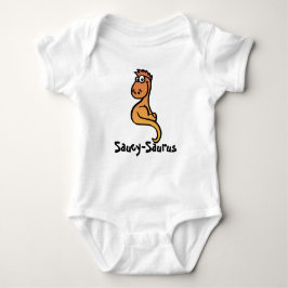 Saucy-Saurus: Whimsical Dino Charm T Shirt