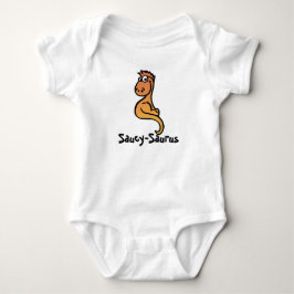 Saucy-Saurus: Whimsisk dinosaur charm T Shirt