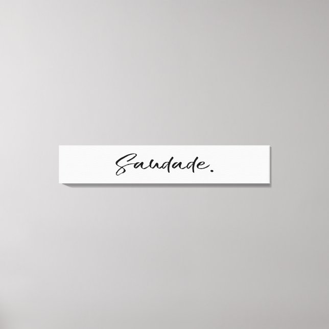 Saudade Black Canvastryck (Framsida)