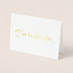 Saudade Black Guld Folierat Kort
