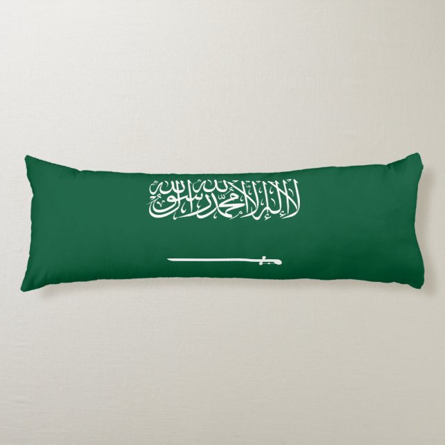 Saudi Arabia Flag Kroppskudde (Framsidan)