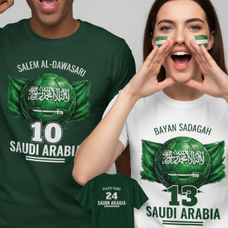 Saudi Arabia Football National Flag Heritage Socce T Shirt