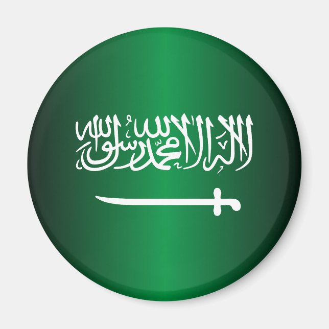 Saudi Flagga Magnets Magnet (Framsidan)