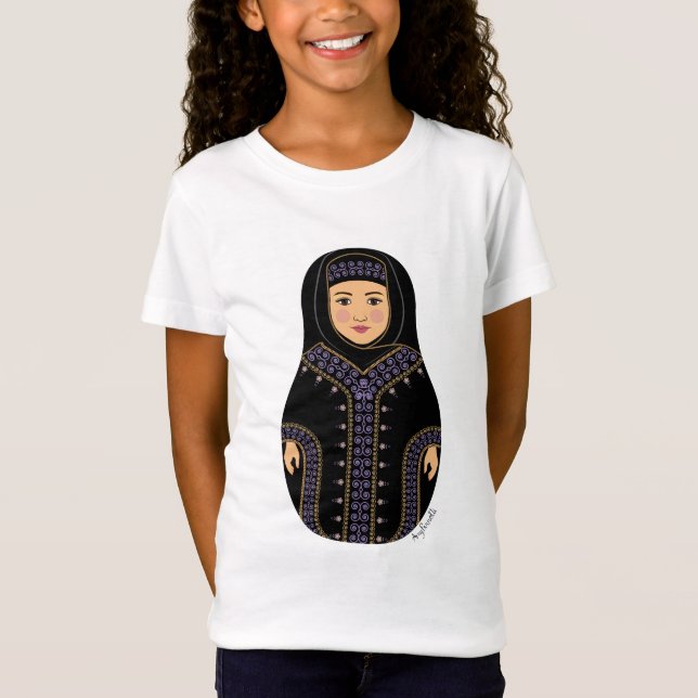 Saudi Matryoshka Girls' T Shirt (Framsida)