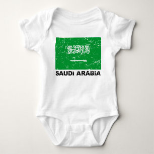Saudia Arabien vintageflagga T Shirt