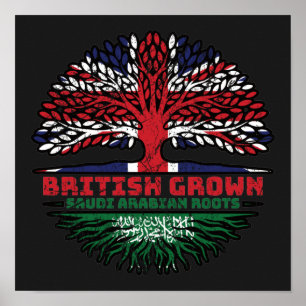 Saudiarabien Arabian Förenade kungariket British Poster