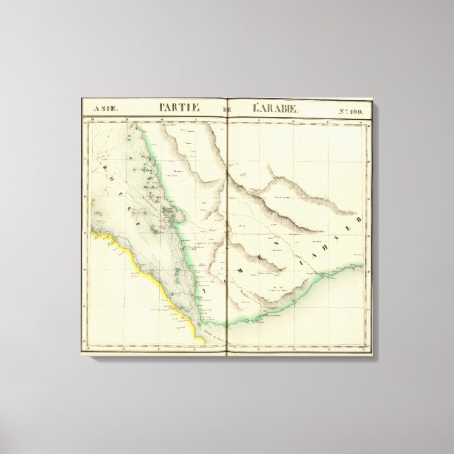 Saudiarabien, Asien 100 Canvastryck (Framsida)