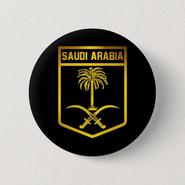 Saudiarabien Emblem Knapp (Framsida)