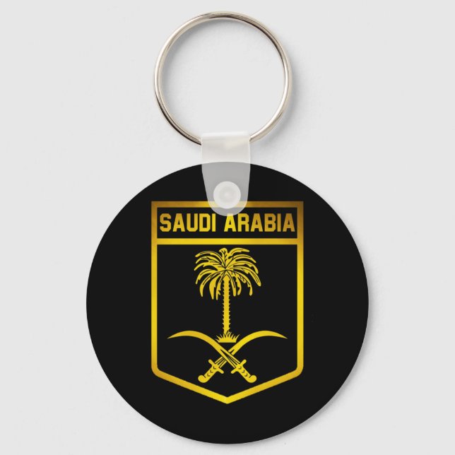 Saudiarabien Emblem Nyckelring (Framsida)