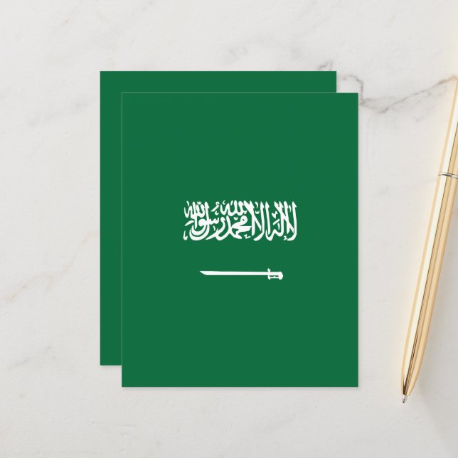 Saudiarabien flagga (Fram/Back In Situ)