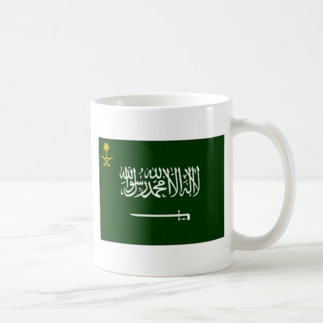 Saudiarabien flagga Alt2 Kaffemugg (Höger)