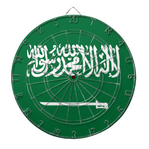 Saudiarabien flagga darttavla