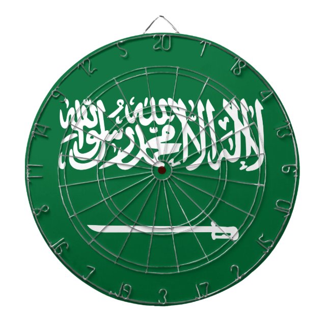 Saudiarabien flagga darttavla (Framsidan)