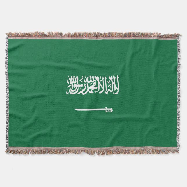 Saudiarabien flagga filt (Framsidan)