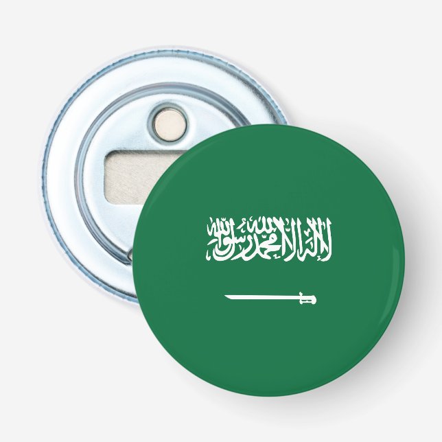 Saudiarabien flagga flasköppnare (Framsidan)