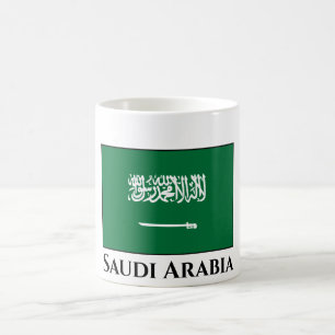 Saudiarabien Flagga Kaffemugg