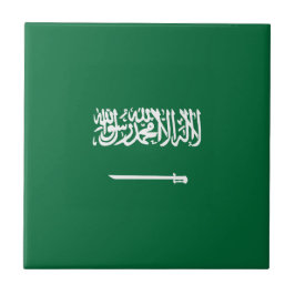Saudiarabien flagga kakelplatta