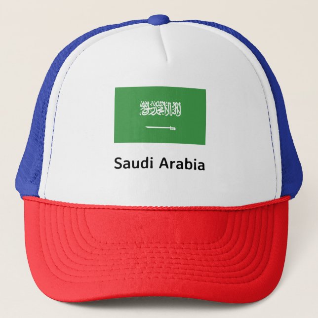 Saudiarabien Flagga Keps (Framsida)