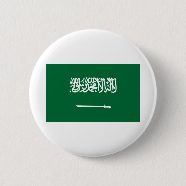 Saudiarabien Flagga Knapp (Framsida)