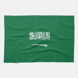 Saudiarabien flagga kökshandduk