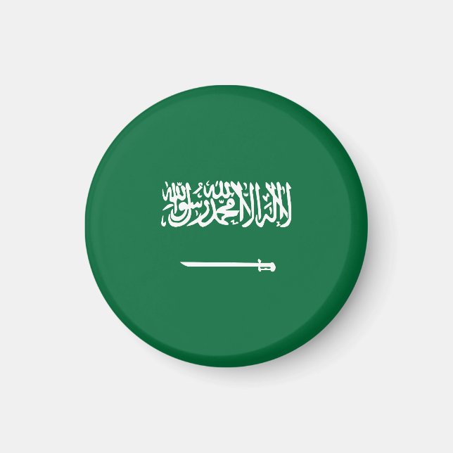 Saudiarabien flagga magnet (Framsidan)