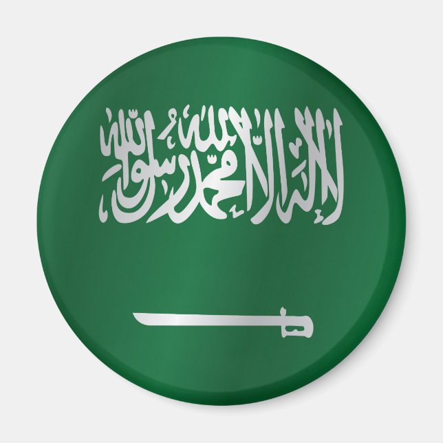 Saudiarabien flagga magnet (Framsidan)