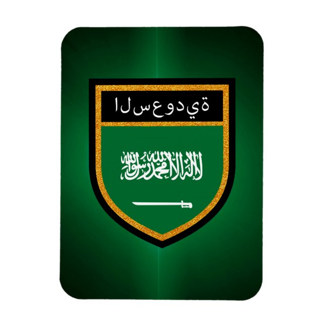 Saudiarabien Flagga Magnet (Vertikal)