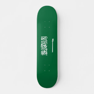 Saudiarabien flagga mini skateboard bräda 18,5 cm