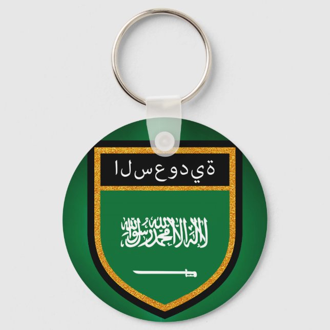 Saudiarabien Flagga Nyckelring (Framsida)