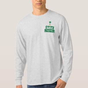 Saudiarabien Flagga och Jacka av Arm Patriotic T Shirt