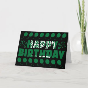 Saudiarabien Flagga Patriotic Birthday Kort