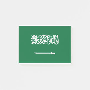 Saudiarabien Flagga Post-it Block