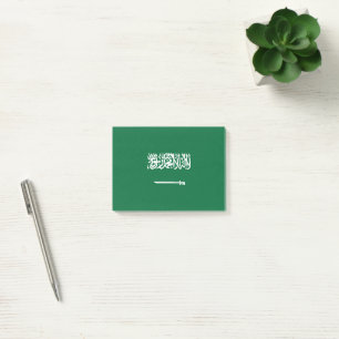 Saudiarabien flagga post-it block