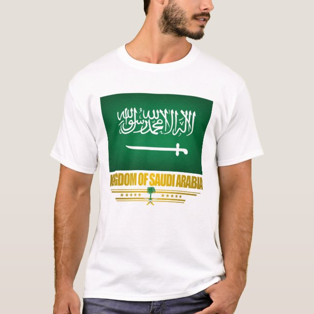 Saudiarabien Flagga Shirts Tee (Framsida)
