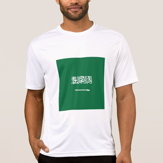 Saudiarabien flagga t shirt (Framsida)