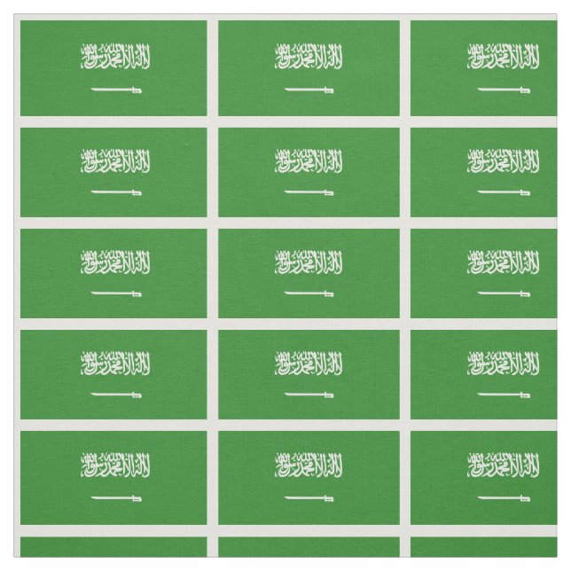 Saudiarabien flagga tyg (Provkarta)