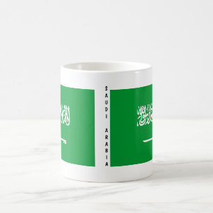 Saudiarabien flaggamugg kaffemugg