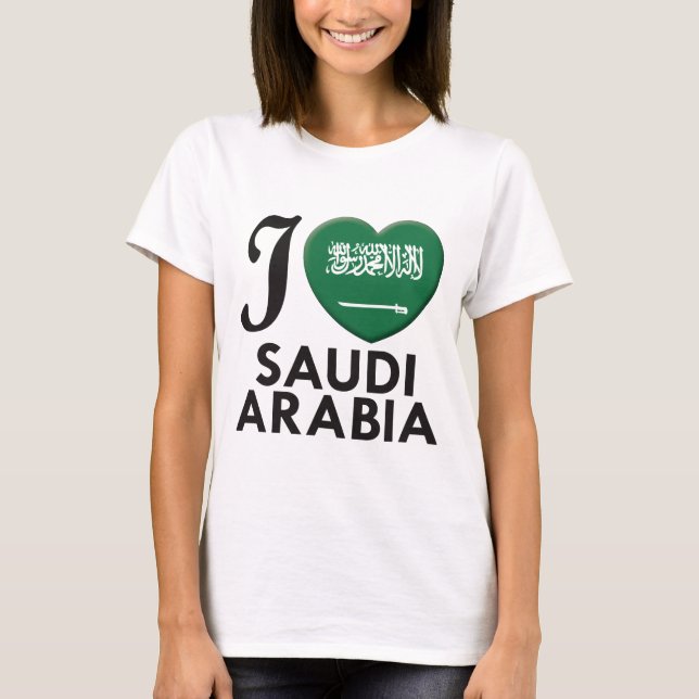 Saudiarabien kärlek t-shirt (Framsida)