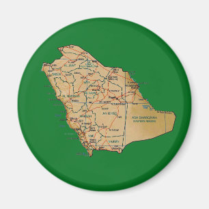 Saudiarabien kartamagnet magnet