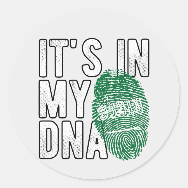 Saudiarabien Keychain Runt Klistermärke (Framsida)