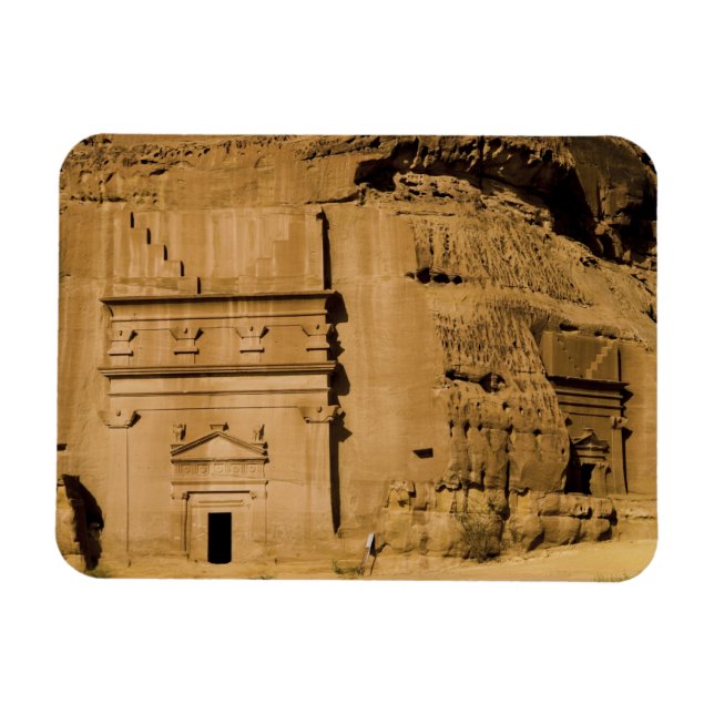 Saudiarabien, Madain Saleh, forntida 3 Magnet (Horisontell)