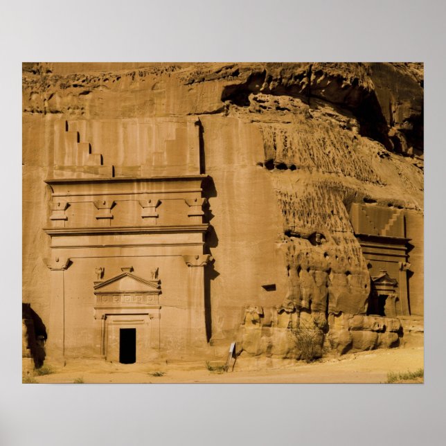 Saudiarabien, Madain Saleh, gammal 3 Poster (Framsidan)