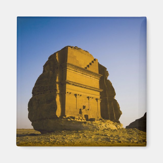 Saudiarabien, Madain Saleh, gammal 4 Magnet (Framsidan)