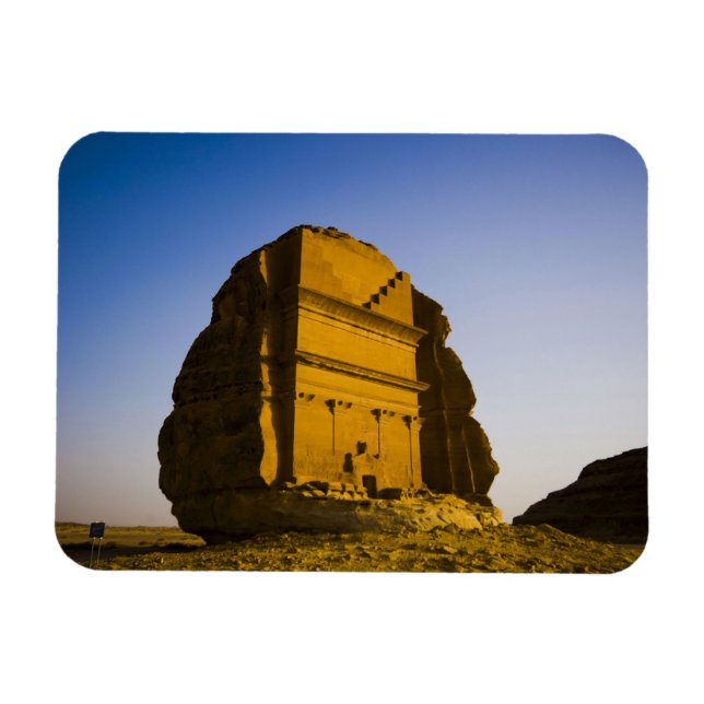Saudiarabien, Madain Saleh, gammal 4 Magnet (Horisontell)